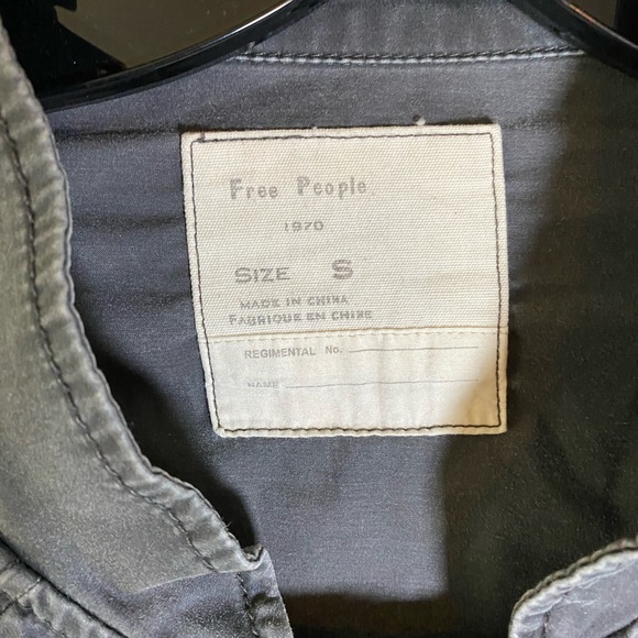 Free People 1970 Utility Trench Military Coat Ladies Small - Picture 10 of 16